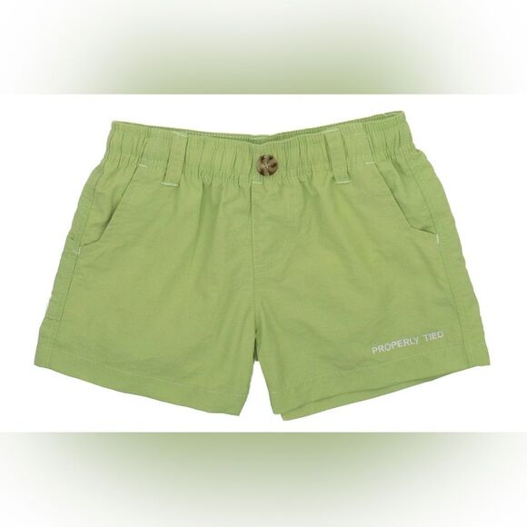 Properly Tied Mallard Shorts Youth Small Green NWT - Picture 1 of 5